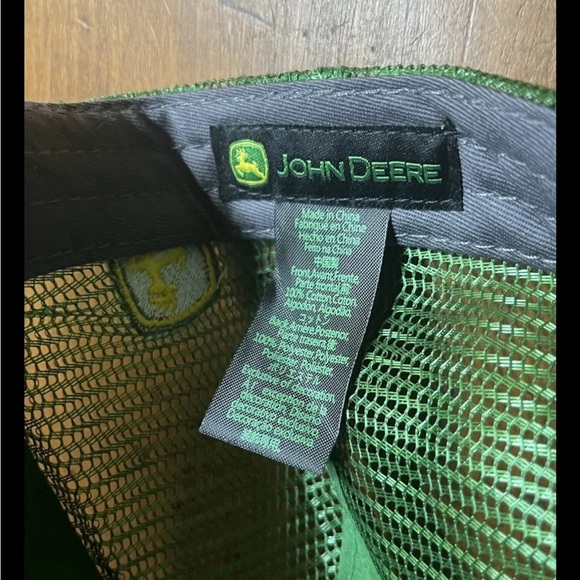 Title: John Deere Greenway Trucker Hat Snapback Cap - Picture 4 of 4